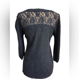 Mossimo Women Dark Blue Knitted Sweater